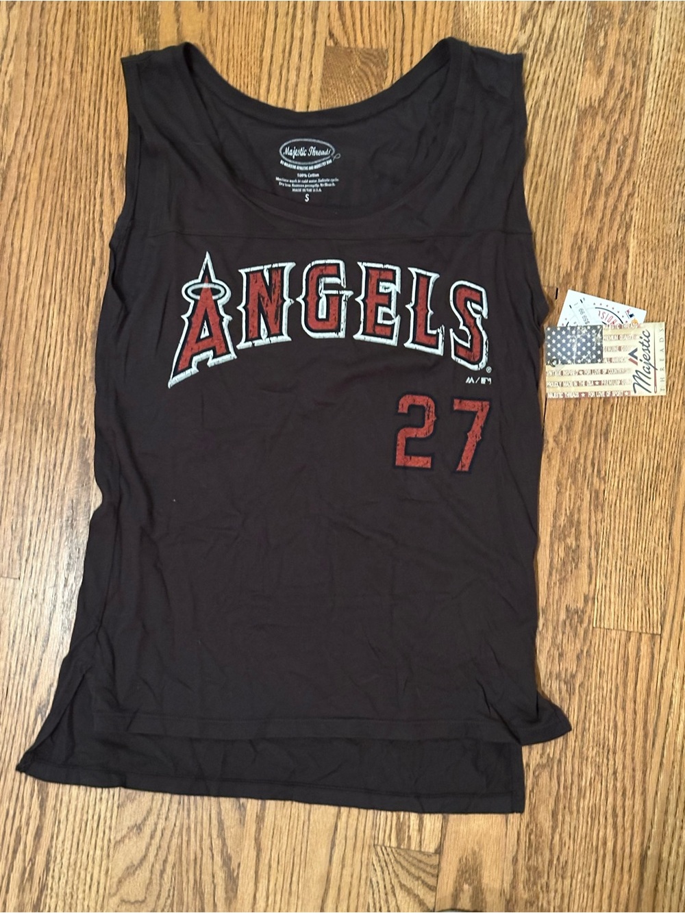 NWT Majestic LA Angels Tank Top #27 Mike Trout $60 Retail